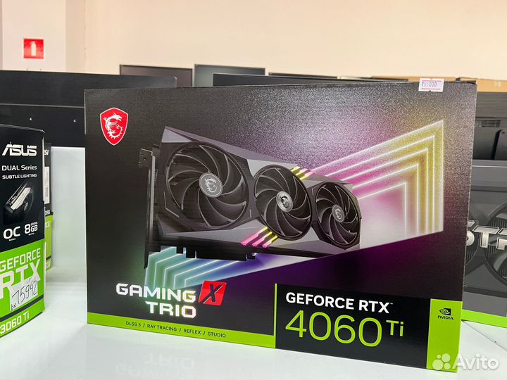 Видеокарта MSI GeForce RTX 4060 Ti gaming trio 8G