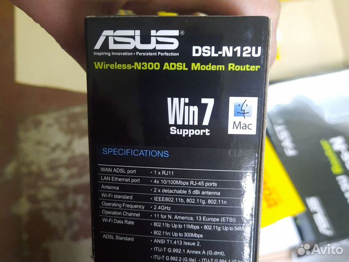 Модем роутер asus dsl-n12u wireless-n300