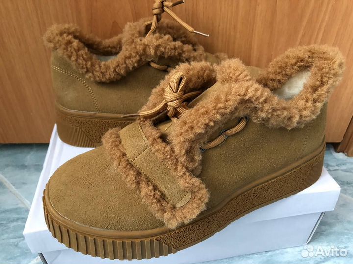 Ботинки зимние новые мех женские
