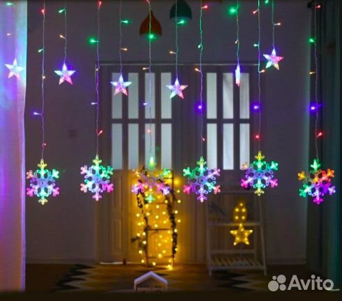 Гирлянда Снежинки