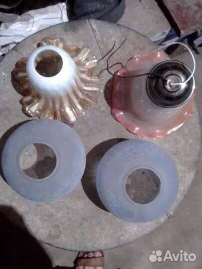 Плафоны стеклянные советские