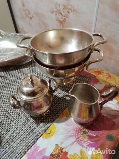 Серебро, костяной фарфор