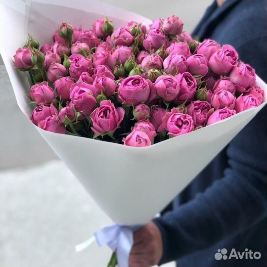 Кустовые розы Мисти Бабблз