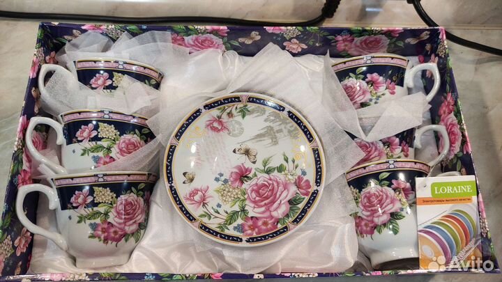 Чайный набор новый на 6 персон