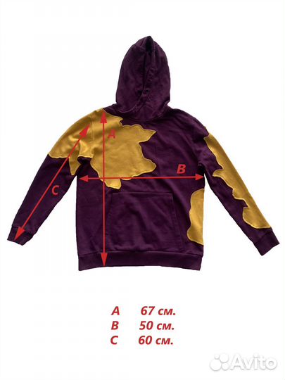 Апсайкл худи purple