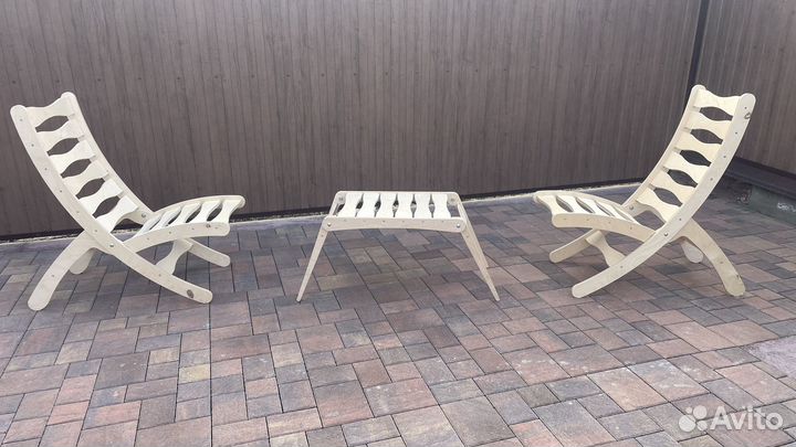 Складной комплект садовой мебели