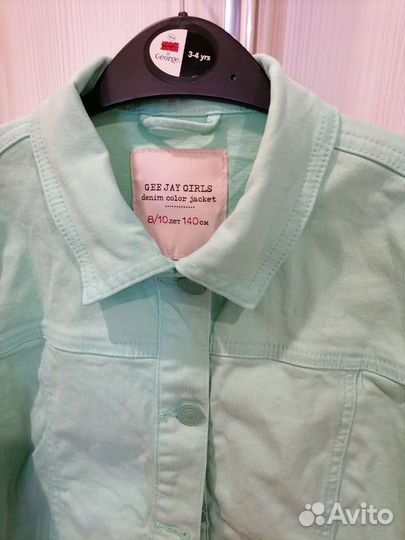 Джинсовая куртка для девочки 8-10 лет