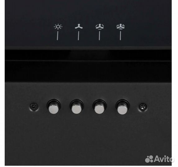 Наклонная вытяжка Turboair ares BL/A/60, black