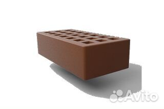 Облицовочный кирпич какао гладкий 250*120*65 М-150