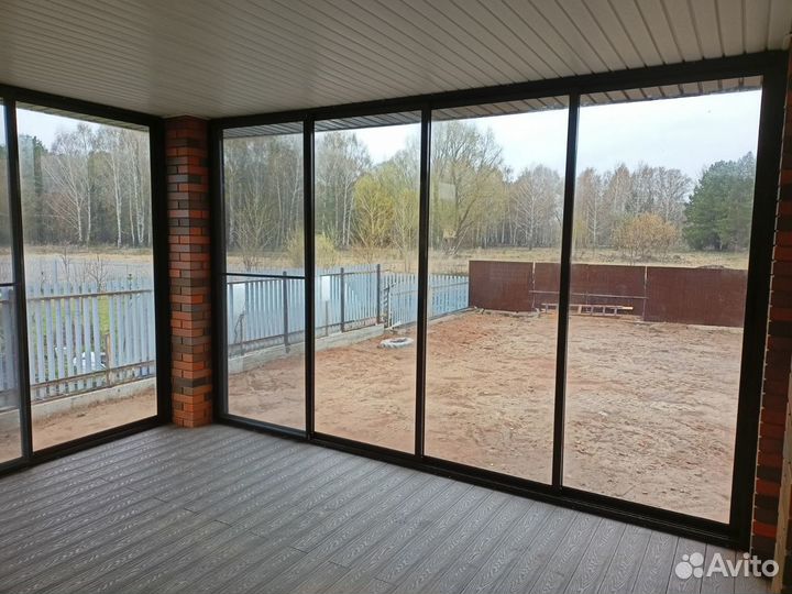 Остекление беседки, веранды, террасы. Окна, двери