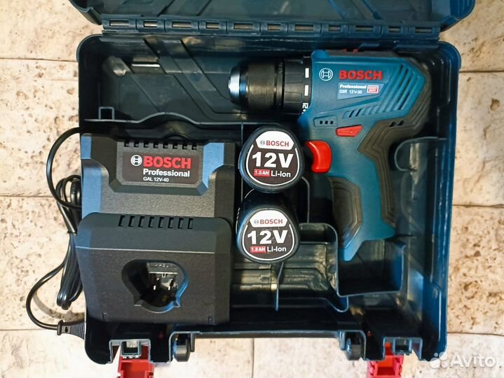 Шуруповерт bosch gsr 12v 30