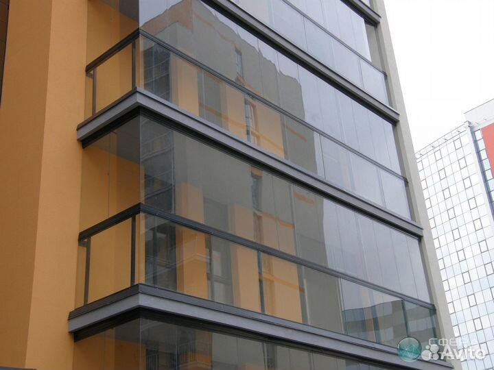 Безрамное остекление лоджий