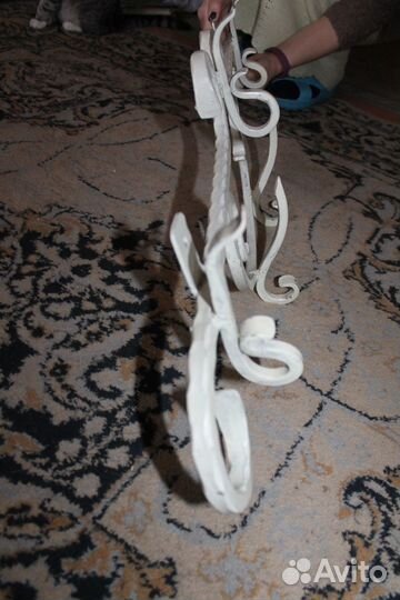 Вешалка кованая Сталь Ручная работа Длина 86 см