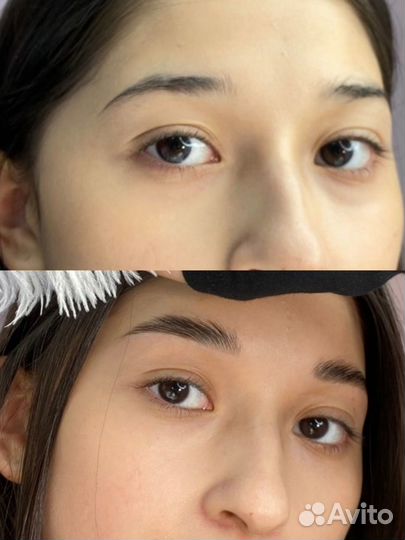 Модель на брови(окрашивание,форма, лами)