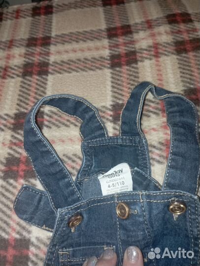 Джинсовый комбинезон для девочки