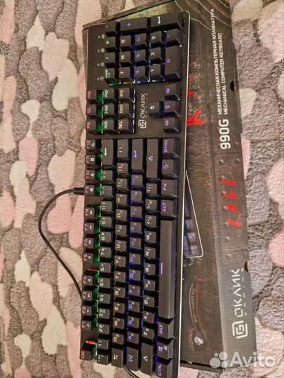 Механическая игровая клавиатура Oklick 990G rage