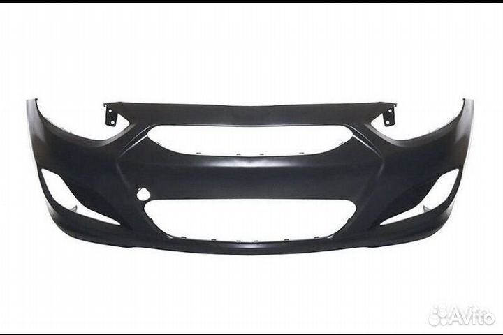 Передний бампер на Hyundai Solaris 2011-2014