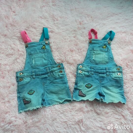 Джинсовый комбинезон для девочки 116 и 122