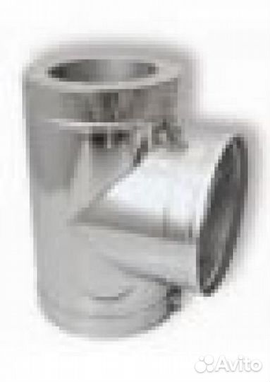 Тройник с изоляцией, 90 гр Д170/270 н+н aisi-304/a