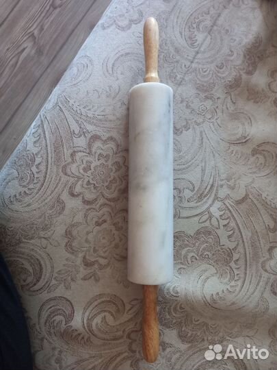 Скалка для теста мраморная