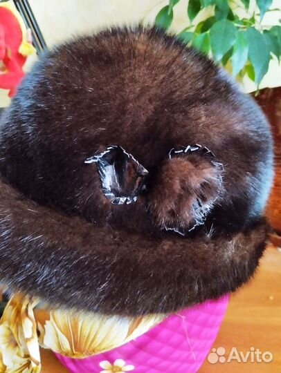 Шапка норковая женская