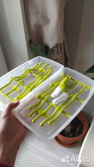 Сушилка для бутылочек и детской посуды + ёршики