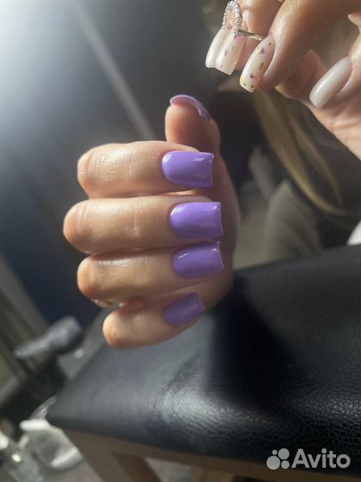 Модель на маникюр с покрытием