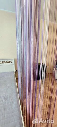 Шторы кисейные нитян 2шт h2,65+гибкий карниз 2,42