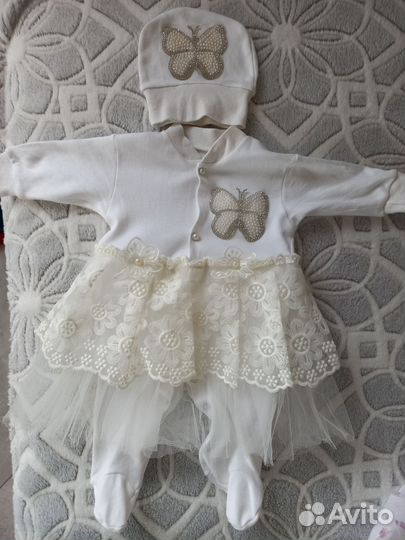 Костюм на выписку для девочки