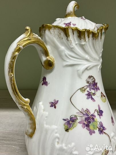 Антикварный кофейный сервиз Limoges, Франция