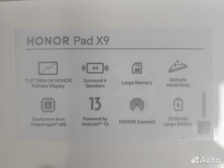 Планшет Honor Pad X9 8/128GB запечатанный