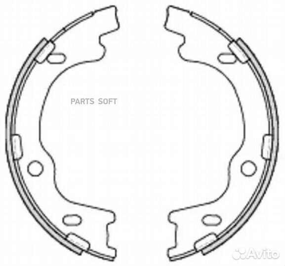 Remsa 469900 4699.00 583501HA00колодки барабан.руч