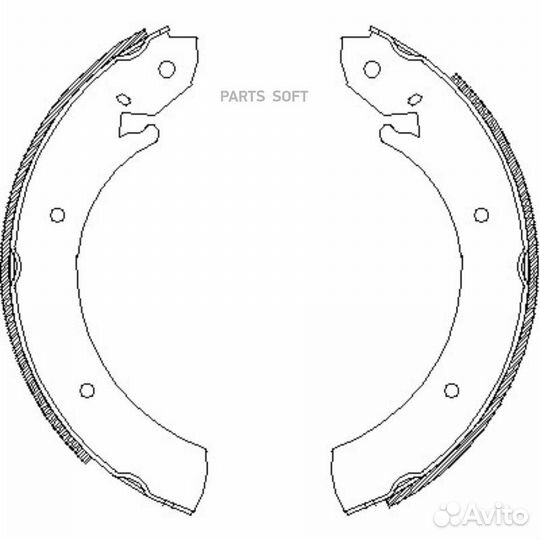 Road house 470100 Колодки торм.барабанные