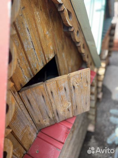 Срубовая будка для Собаки, Ручной работы