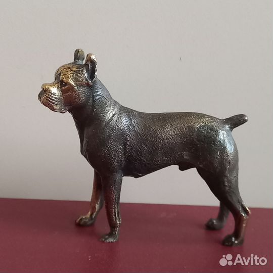 Бронзовая фигурка собаки бронза статуэтка