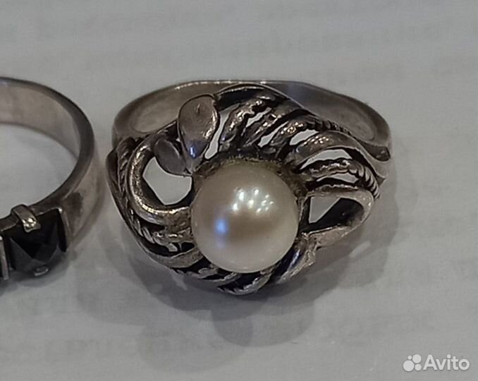 Кольца серебро винтаж, р17
