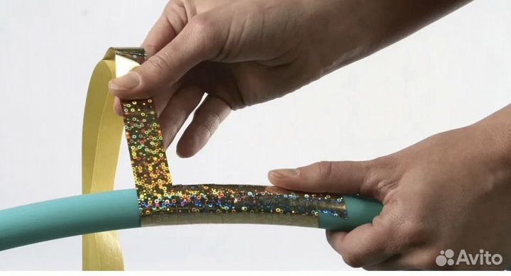 Обмотка обруча для художественной гимнастики