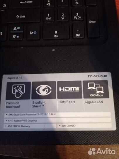 Ноутбук acer 15.6