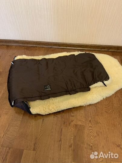 Зимний конверт в коляску на овчине
