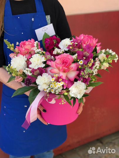 Коробка с цветами с доставкой