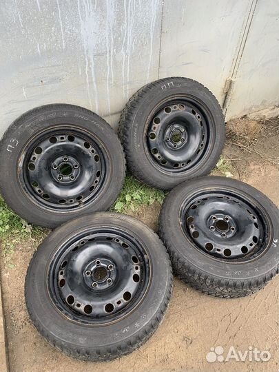 Колеса зимние r15 5x100 на Polo/Rapid/Fabia
