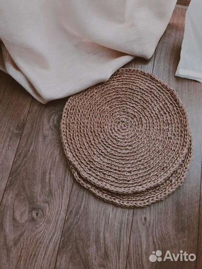 Салфетки сервировочные из джута