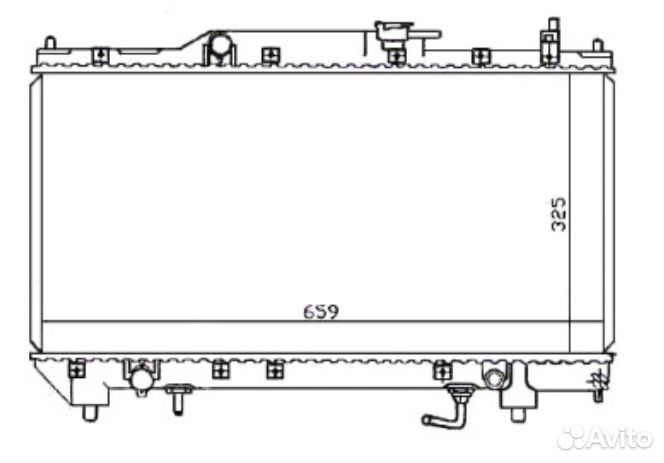 Радиатор охлаждения tomsun TO-AT220A1 Toyota Avens