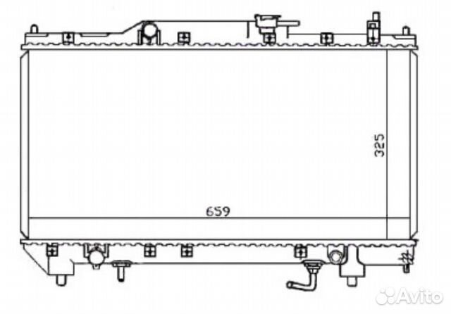 Радиатор охлаждения tomsun TO-AT220A1 Toyota Avens