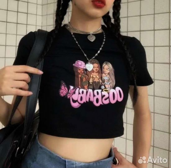 Топ bratz в стиле y2k