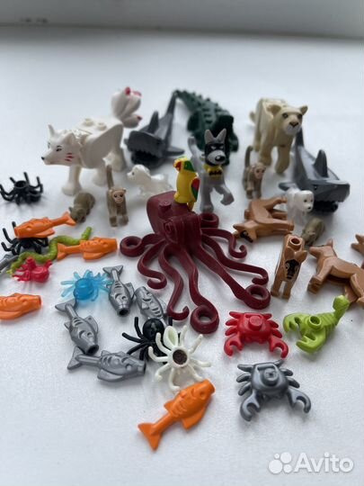 Lego фигурки животных и растения (оригинал)