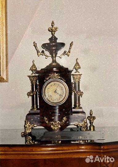 Старинные часы каминные