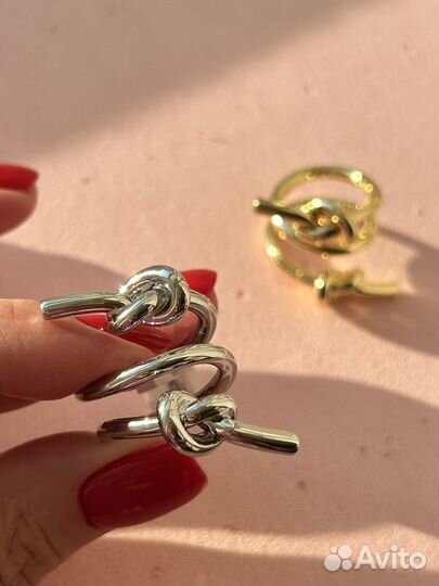 Кольцо узел Celine многослойное премиум