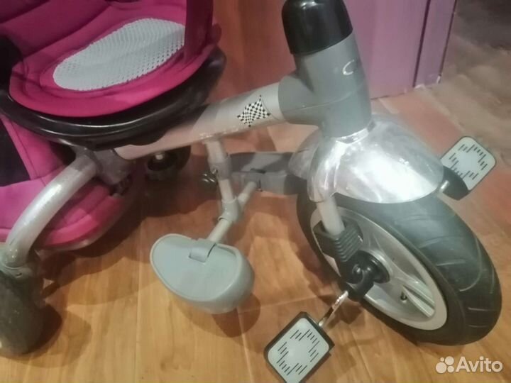 Велосипед с ручкой, санки