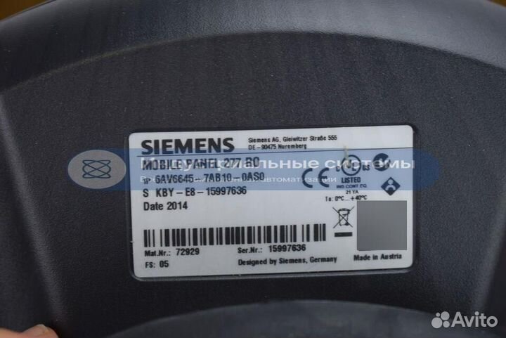 Панель оператора Siemens 6AV6645-7AB10-0AS0